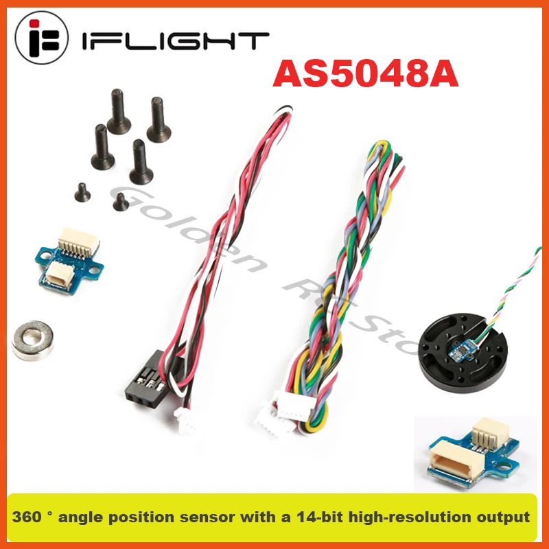 IFlight AS5048A Magnetic Encoder with Aluminum Case for GBM5208 GBM6208 GBM6212 GBM8036 GBM8028 GBM8108 GBM110 / GM series motor