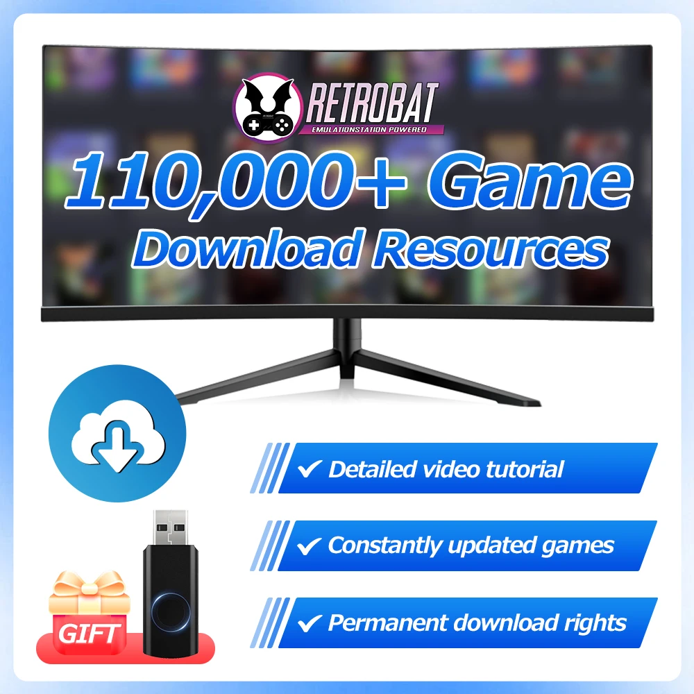 110000+مصادر تنزيل الألعاب و80+محاكي أنظمة RetroBat لأجهزة PS3/PS2/PS1/PSP/XBOX/DC/N64 لألعاب ترقية Windows PC/الكمبيوتر المحمول