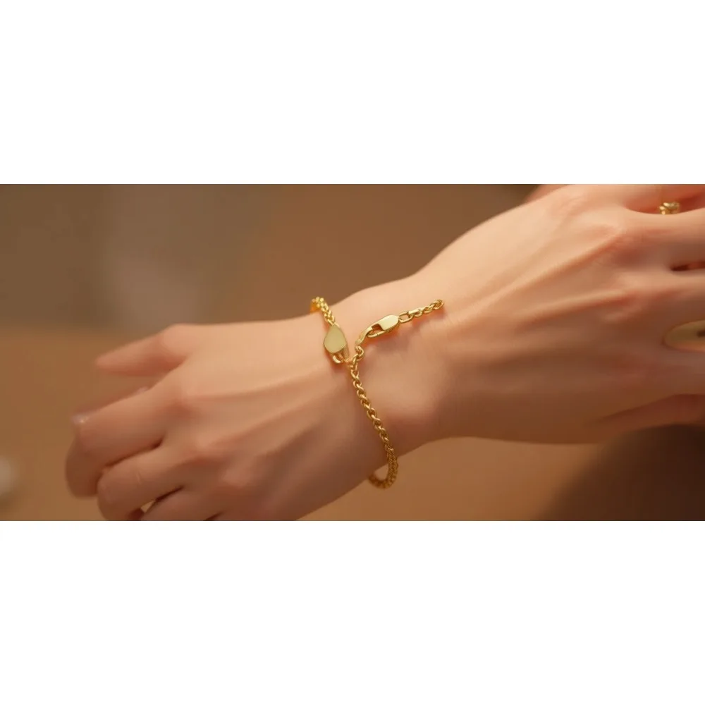 

Браслет-цепочка из плетеной веревки, позолоченный 18-каратным золотом, из серебра 925 пробы, 2 мм и 3 мм, унисекс, сделано в Италии