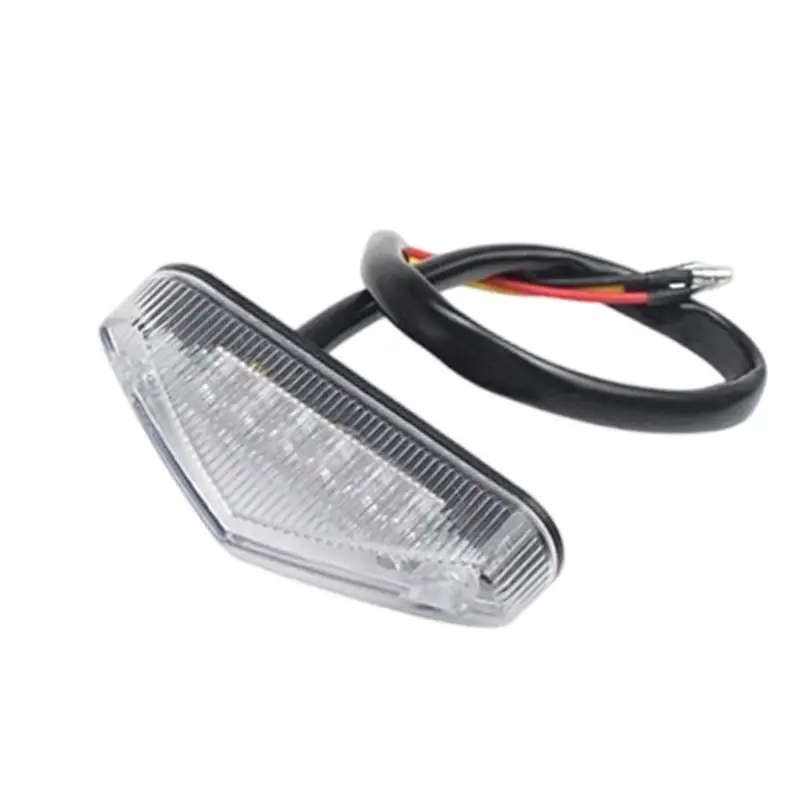 High Intensity Motorcycle Rear Light With 3000K Warm Red Light Improves Visibility In Rain Fog For Safe Commuting