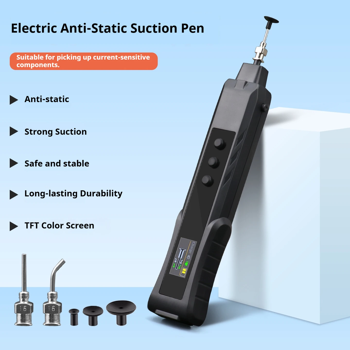 Canoyu electric vacuum pen suction cup charging small chip anti-static suction nozzle electronic components strong adsorption