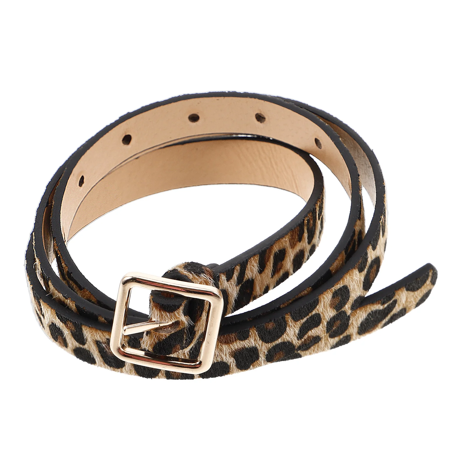 

Leopard Print Belt for Women Belts Jeans Pants Waist Animal Pu Fashion Stylish Costume Accessory Gift