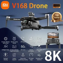 Xiaomi-Dron V168 Original con GPS, 5G, profesional, 8K, HD, fotografía aérea, cámara Dual, omnidireccional, evitación de obstáculos