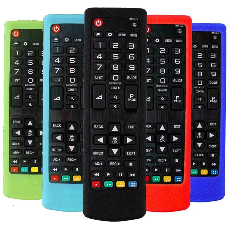 5PCS Silicone Remote Control Covers, Compatible For LG AKB73715601, AKB75095308, AKB75375604 TV Remote