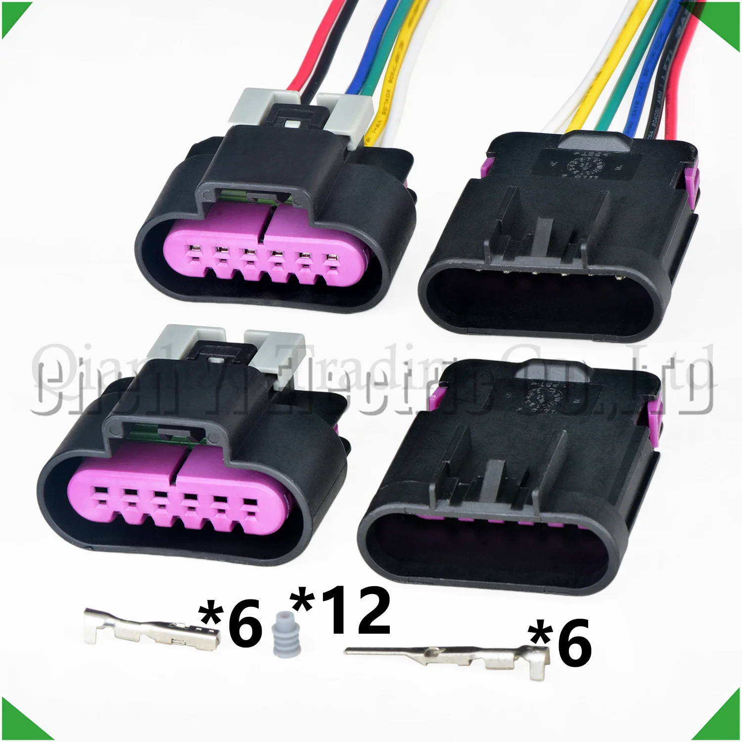 6 Pin Automotive Connectors Wire harness Plug 15326829 15326833 For Car Throttle position sensor Ignition Coil