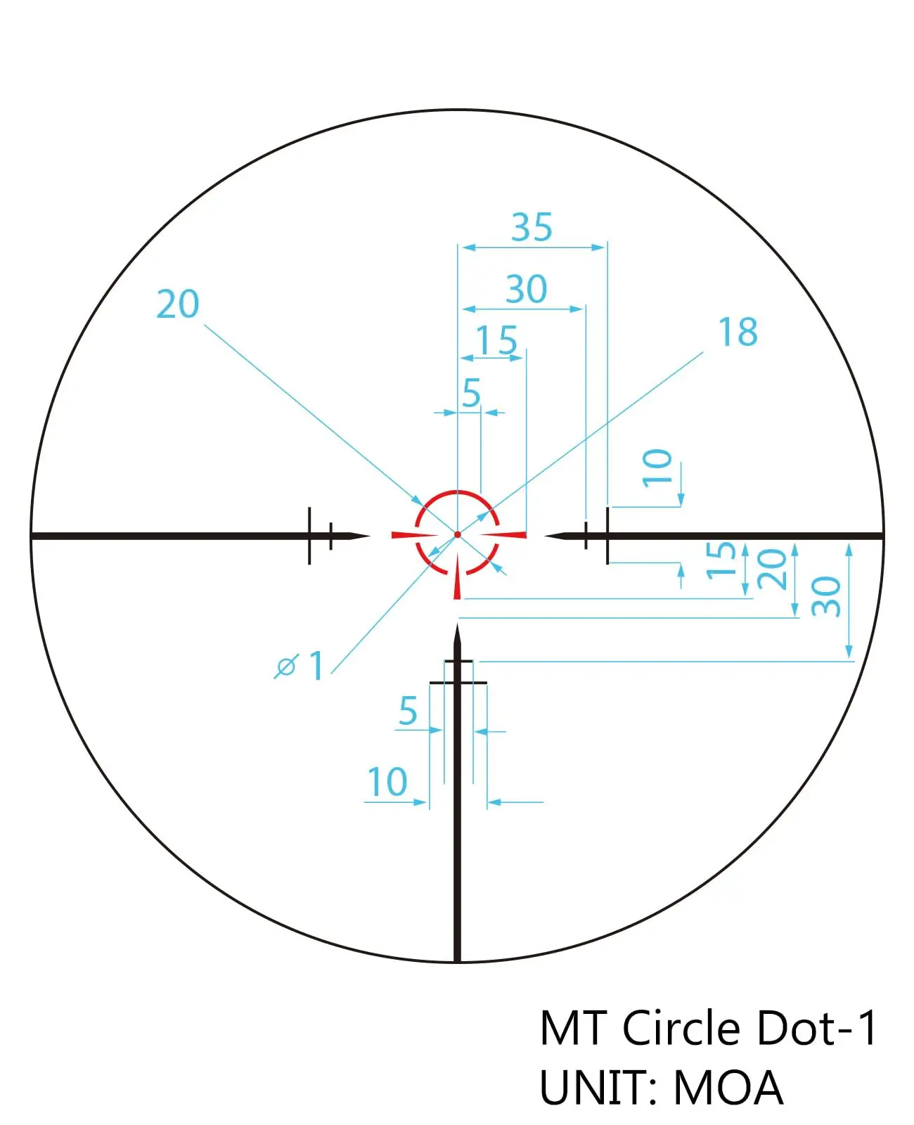 

1-6x24 LPVO Hunting Scope Second Focal Plane Circle Dot Reticle Scope with 30mm Cantilever Mount for Picatinny Rail