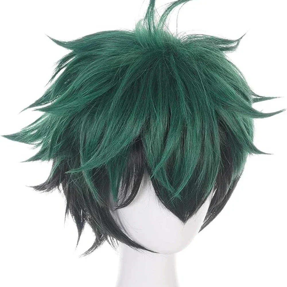 Peluca de Anime My Hero Academia, Cosplay de Izuku Midoriya, Boku No Hero Academia, Cosplay de pelo Izuku Midoriya Deku, pelucas de fiesta