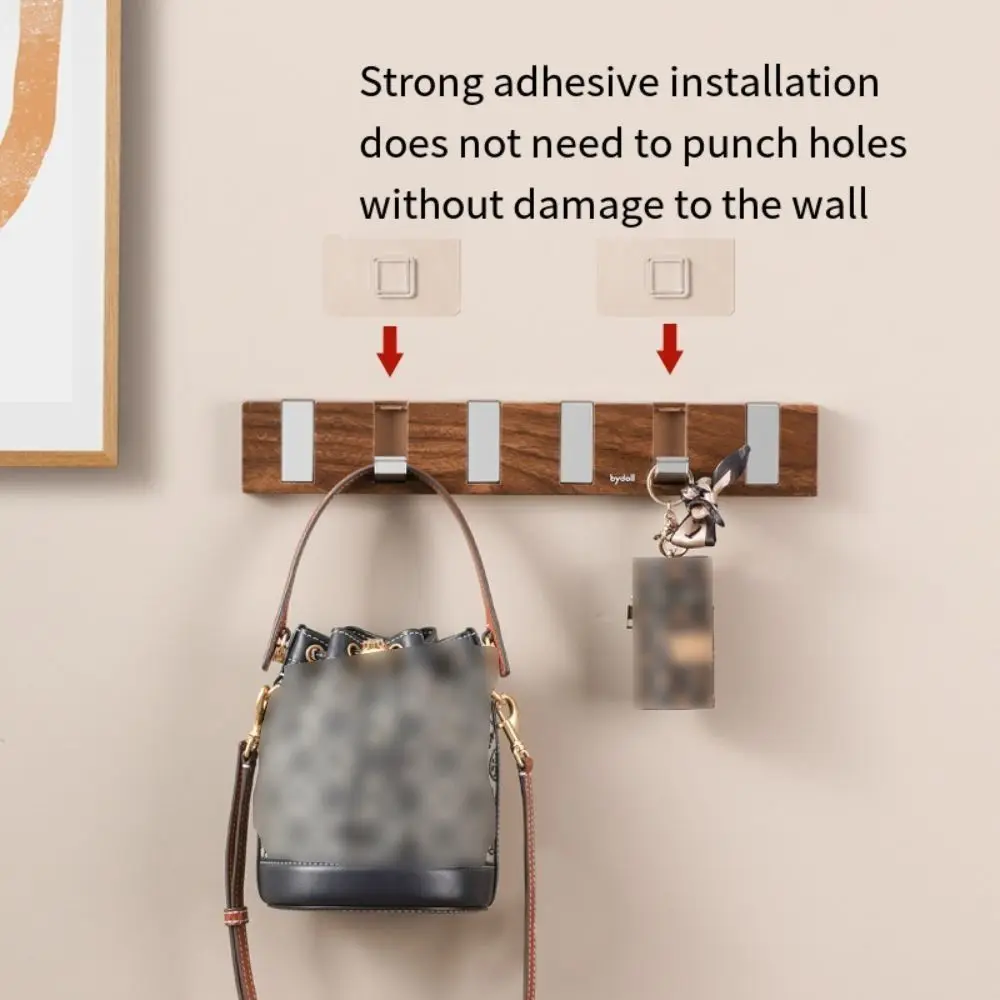 

Piano Keys Clothes Coat Storage Hook Wall Mounted 6 Hooks Towels Robe Hook Light Luxury Transparent Door Back Clothes Hook