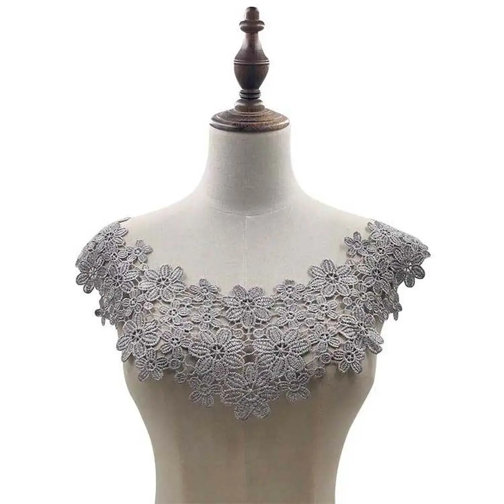 

Fabric Multicolor Sewing Supplies Craft Floral Wedding Neckline Applique Lace Fabric Lace Collar