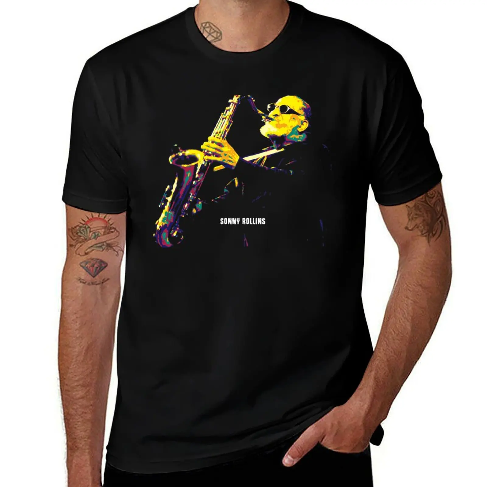 Sonny Rollins. Walter Theodore Rollins v.6 T-Shirt Fitness Quick Dry Short Sleeve Top