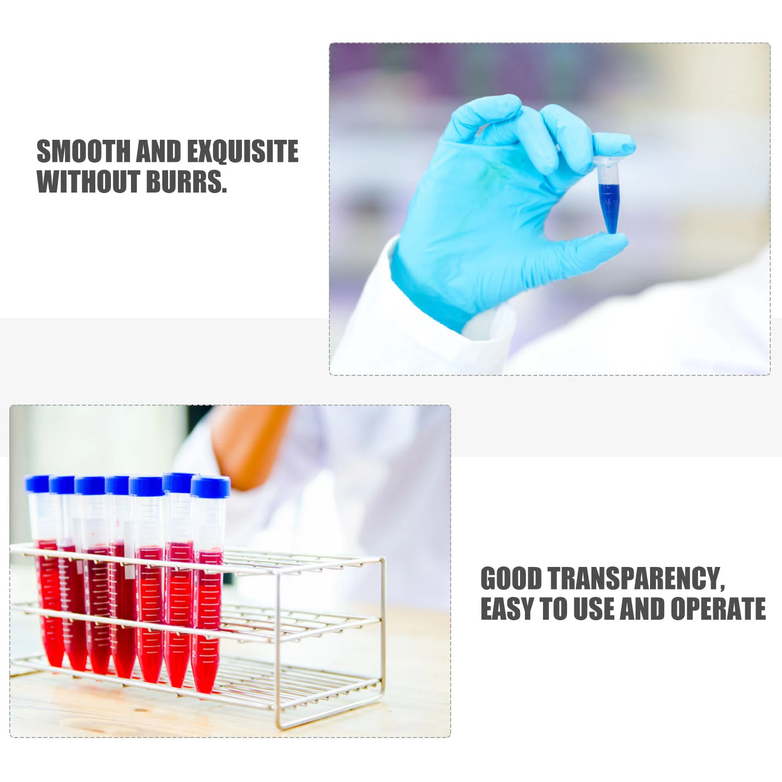 

2500 Pcs Tube Seed Flask Test Tubes Laboratory Bottles with Sample Conical Calibration Plastic