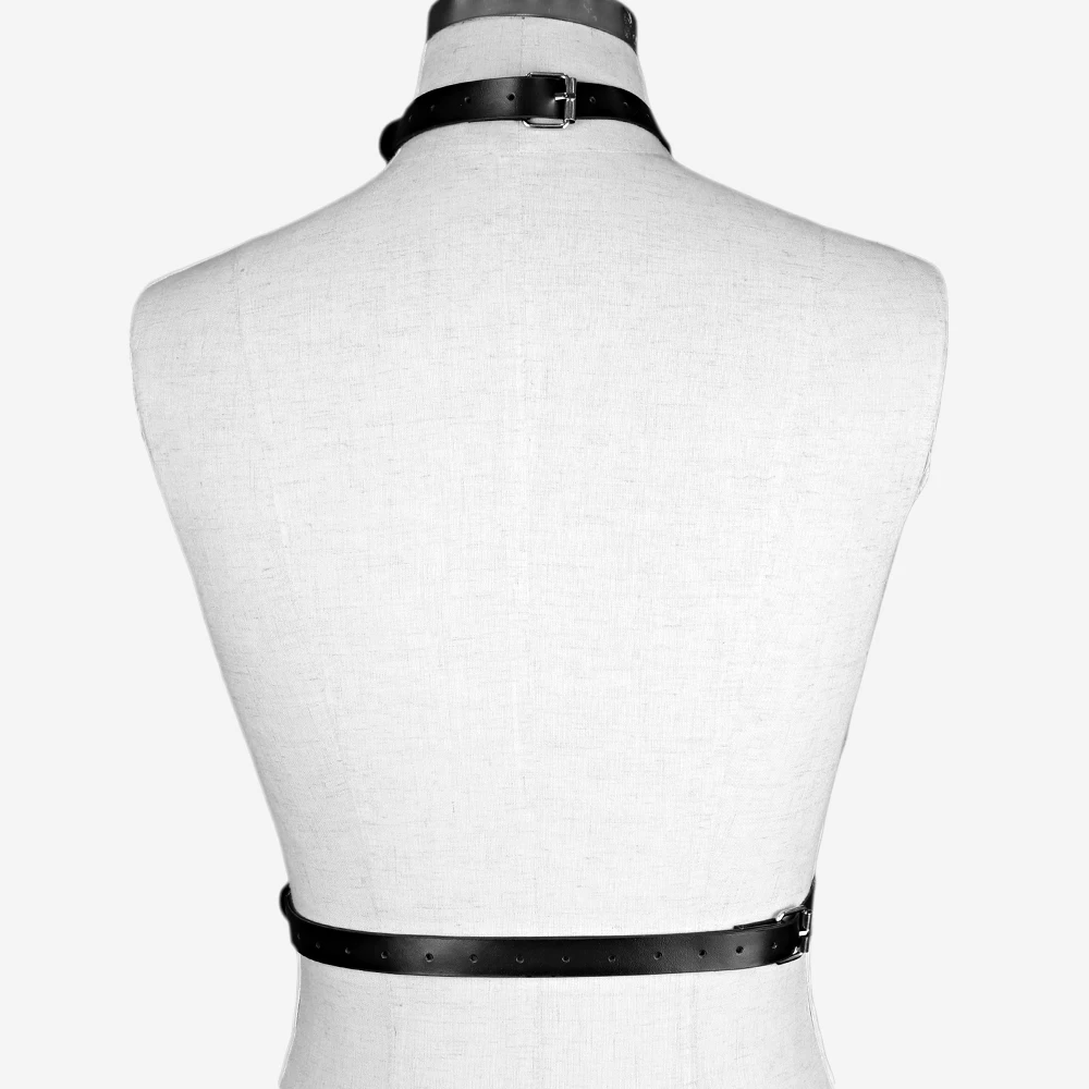 Male Lingerie Leather Harness Men Adjustable Fetish Gay Clothing Sexual Body Chest Harness Belt Strap Punk Rave Costumes for Sex