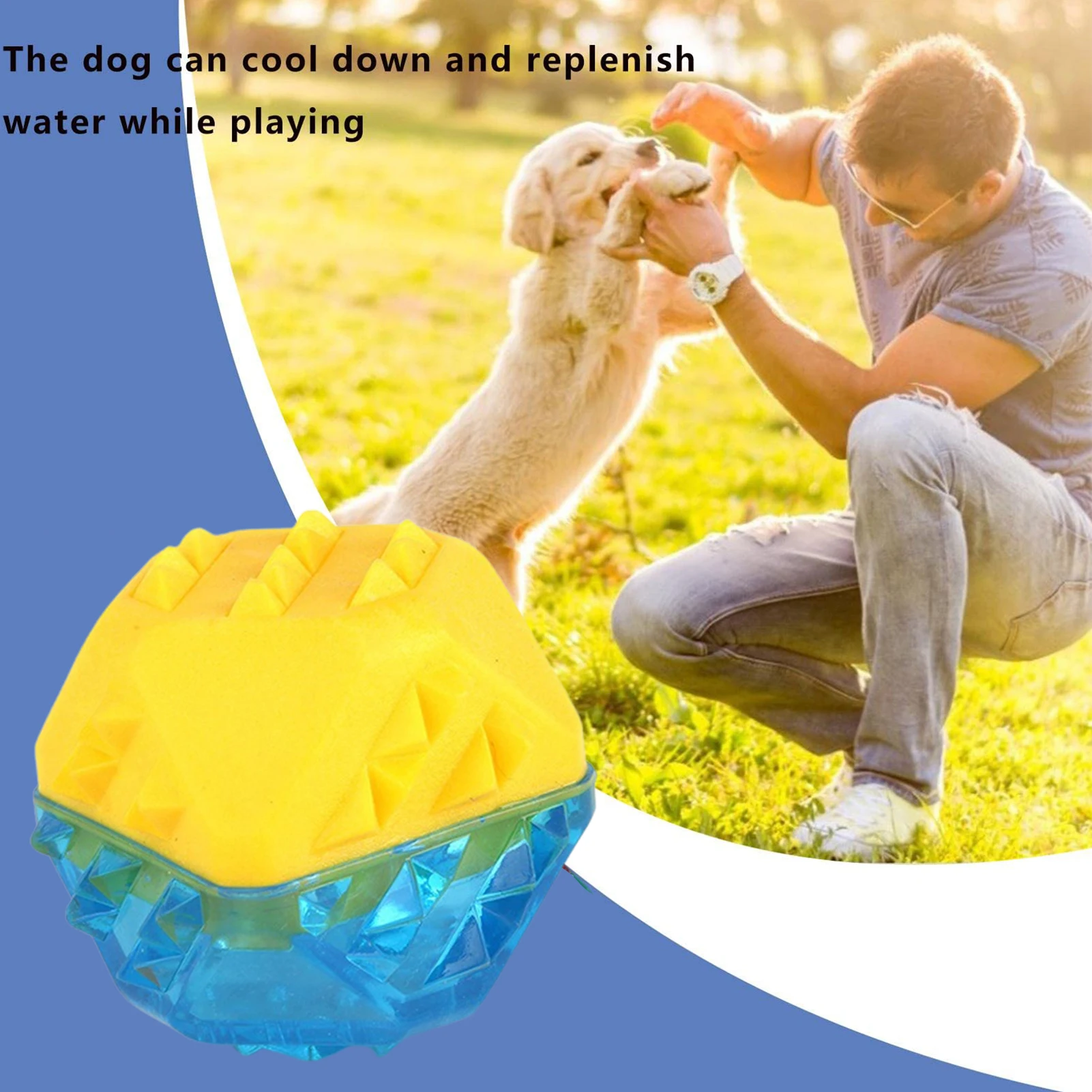 Summer Pet Dog Chew Toys Frozen Dog Bite-Resistant Molar Toy Ball Summer Cooling Pet Dog Teething Toys Dog Supplies