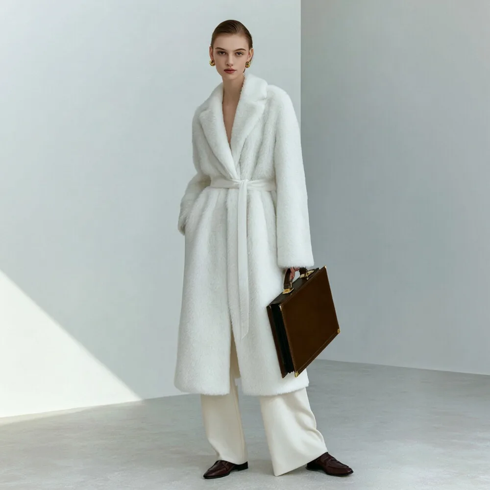 

Повседневное плюшевое пальто, осенне-зимняя женская модная верхняя одежда, удобный мягкий материал, без украшения, универсальный стиль