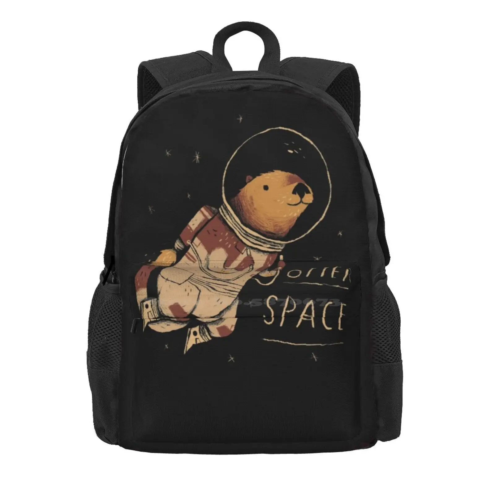 Otter Space Hot Sale Schoolbag Backpack Fashion Bags Space Otter Otter Space Otters Cute Otter Astronaut Stars