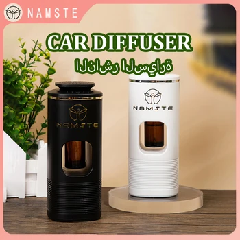 NAMSTE 차량용 디퓨저, USB 충전, 가정용 공기 청정기, 7 색 조명 방향제, 에센셜 오일 디퓨저, 진동 센서 스위치