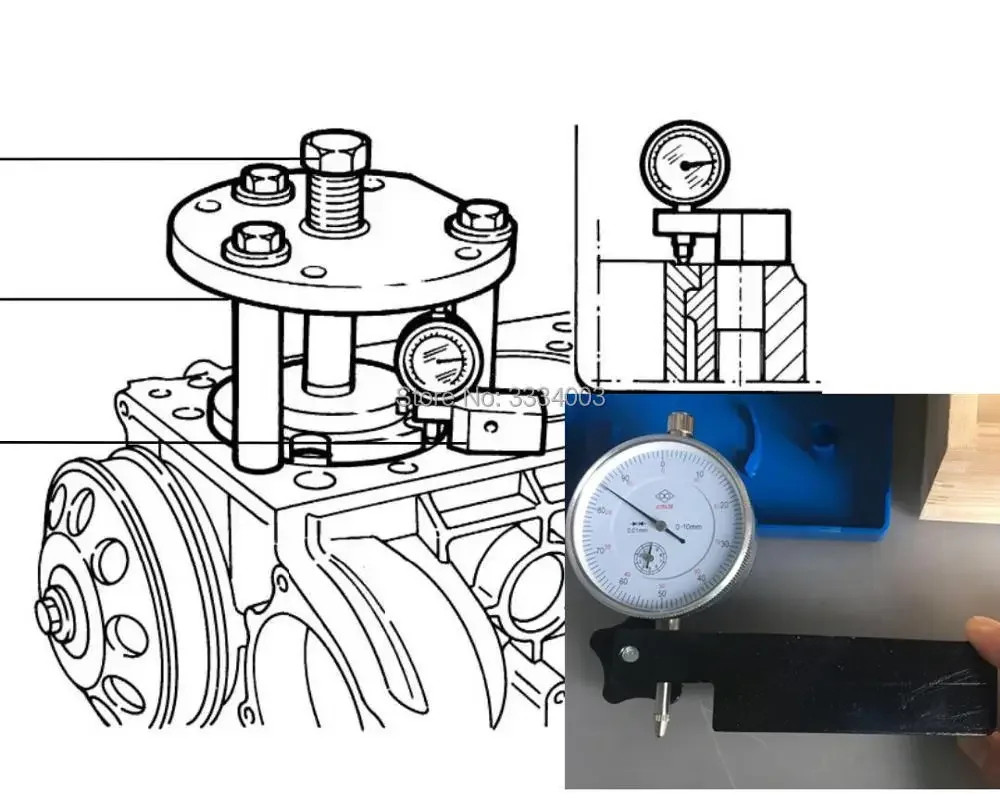 diesel Engine liner bulge inspection test tool for trucks