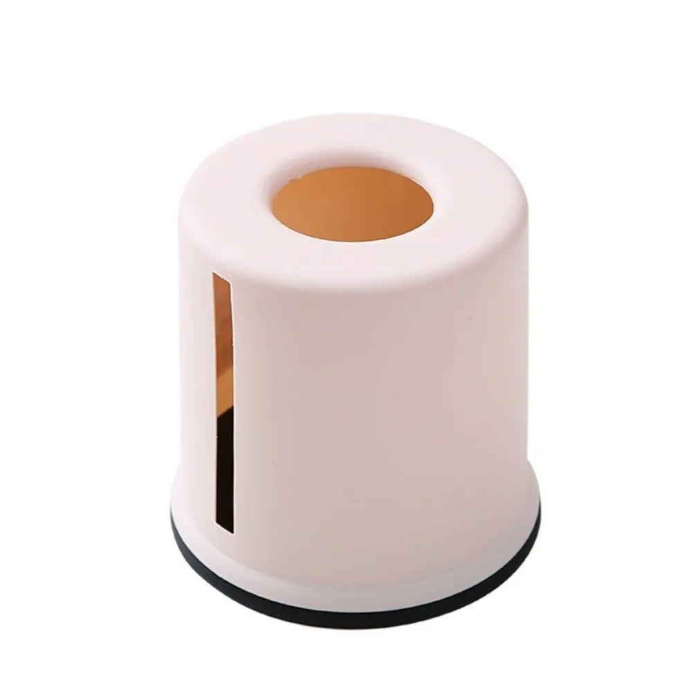 Simplicity Design Plastic Tissue Box Cylinder/Square Durable Paper Towel Box Solid Color Napkin Holder Household Use