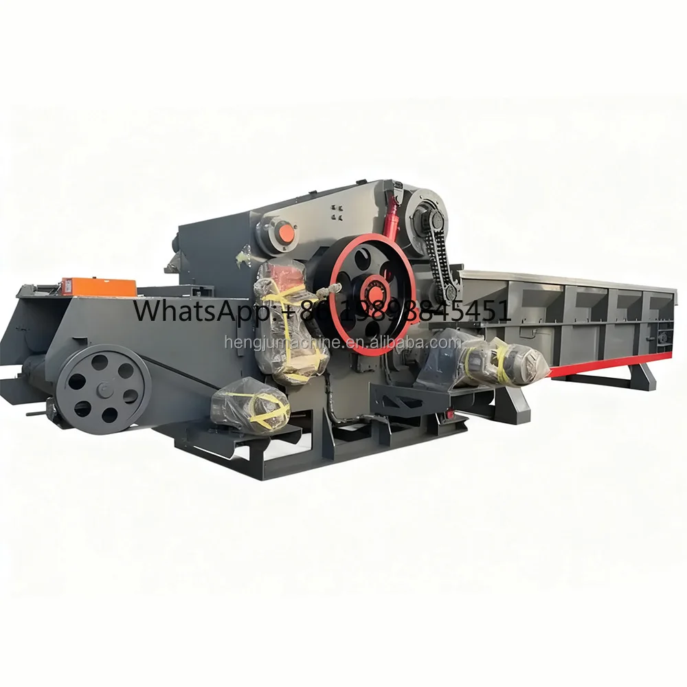 

Industrial Drum Wood Crusher with Conveyor Belt System for Automatic Feeding and Discharge in Large Scale Operations