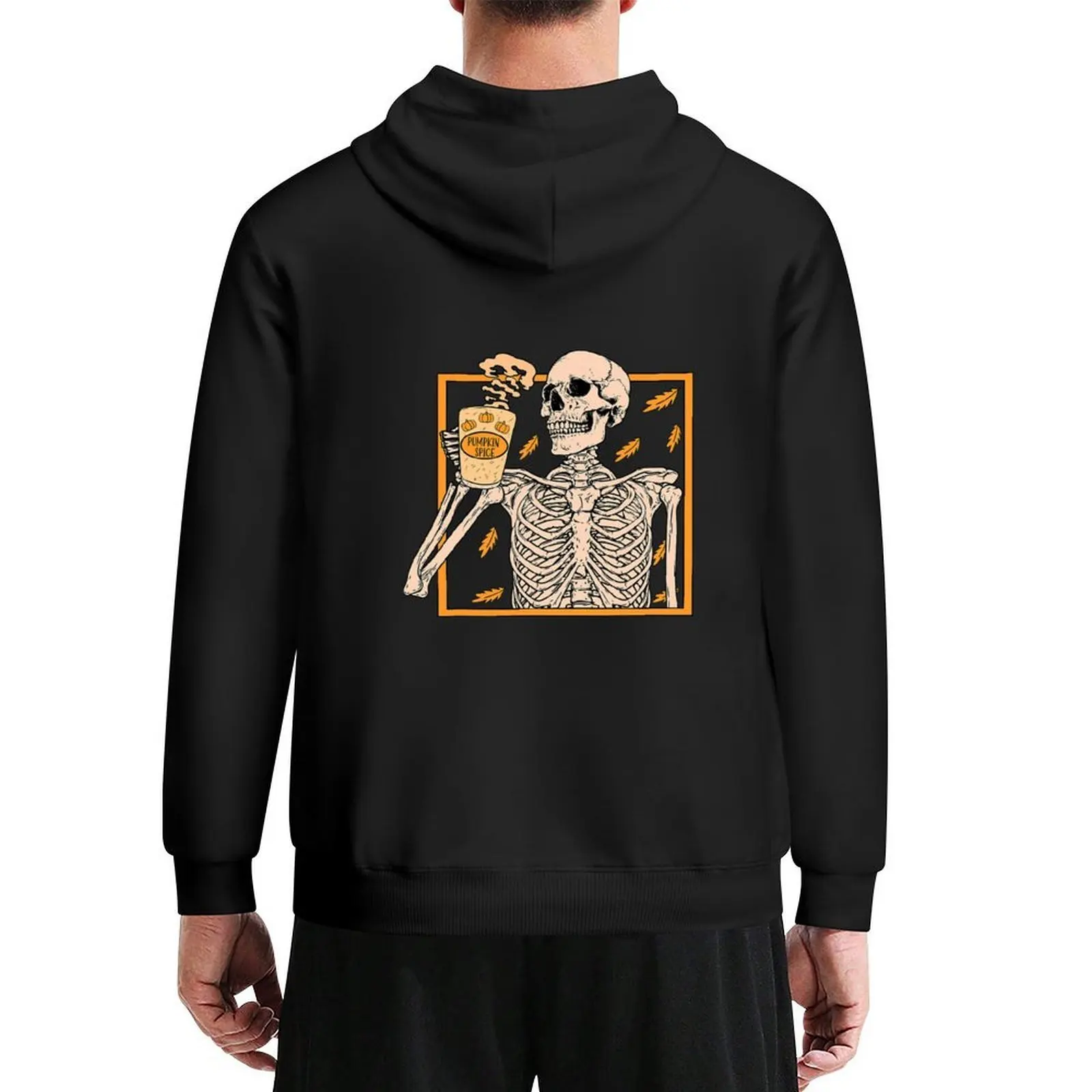 

Vintage Halloween Skeleton Pumpkin Spice Hoodie korean clothes fashion men men clothes hoodies and sweatshirts new