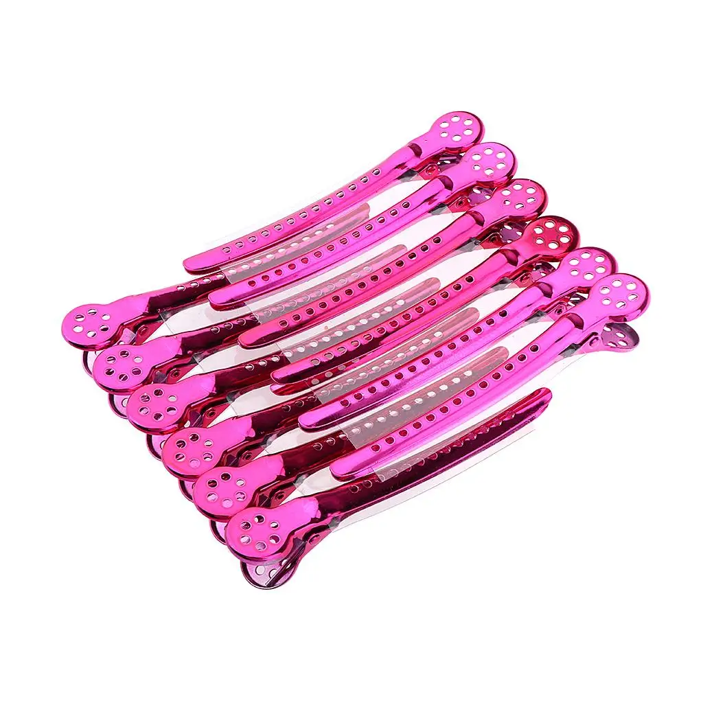 Large Metal Hair Clips Lot Duck Beak Sectioning Clamps Hairdressing Accessories for Hairstyle Hair Salon Home Use