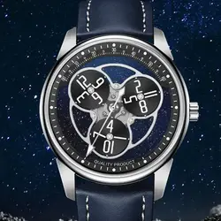 2024 PINDU Automatic Mechanical Watch Men's European and American Business Casual Watch Three Eyes Unique Design Luxury Luminous