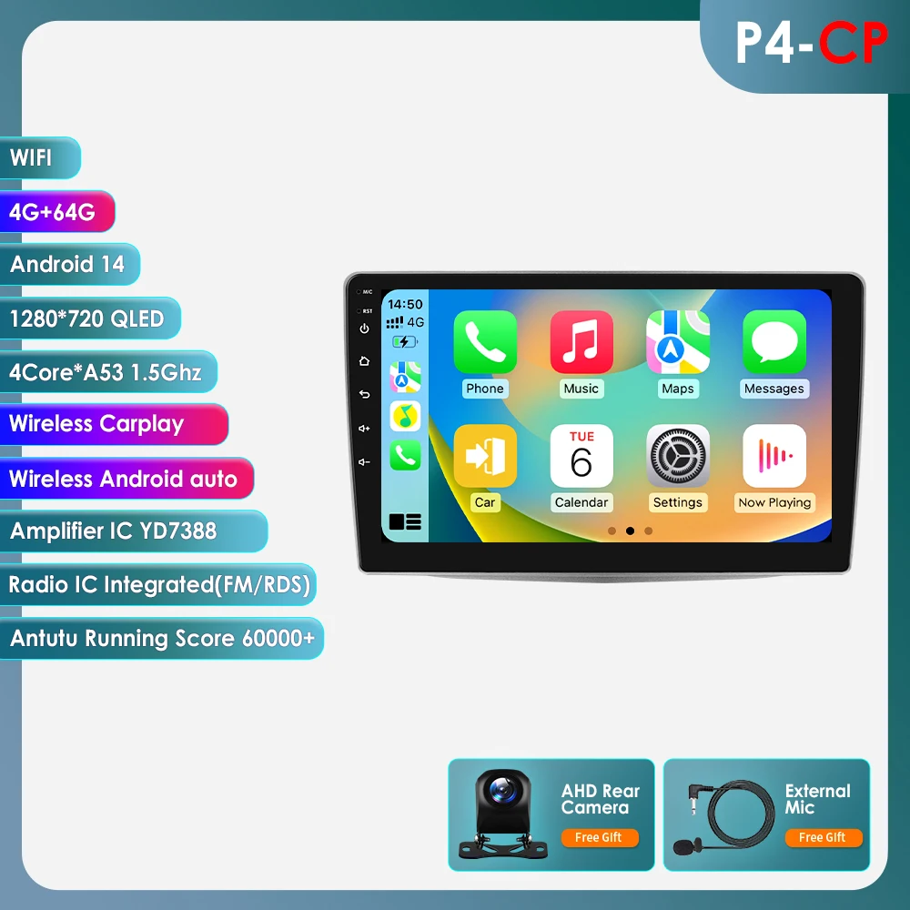 Android Auto Multimedia Speler voor Alfa Romeo MiTo 955 2008-2016 Autoradio Intelligente Carplay GPS Door Snapdragon 6115