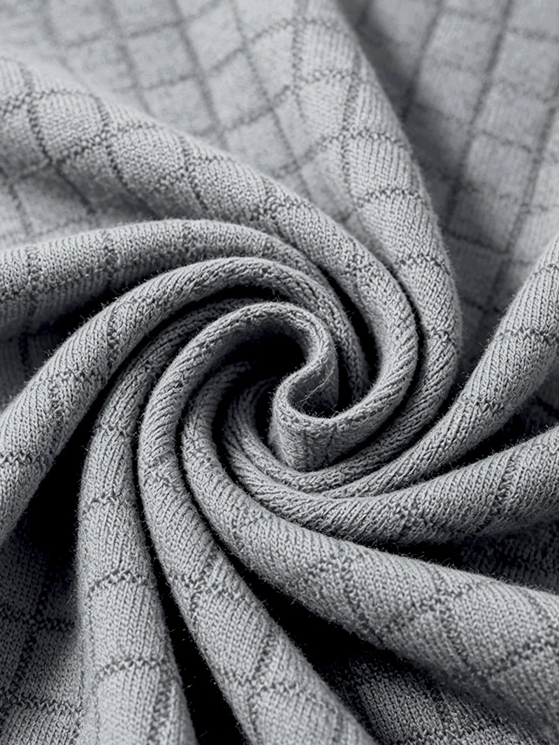 Herren Waffelstruktur Stehkragen Halbreißverschluss Langarm-Sweatshirt mit Kängurutasche, Locker Geschnitten, Frühling Herbst Weicher Lässiger Pullover – Detail 11