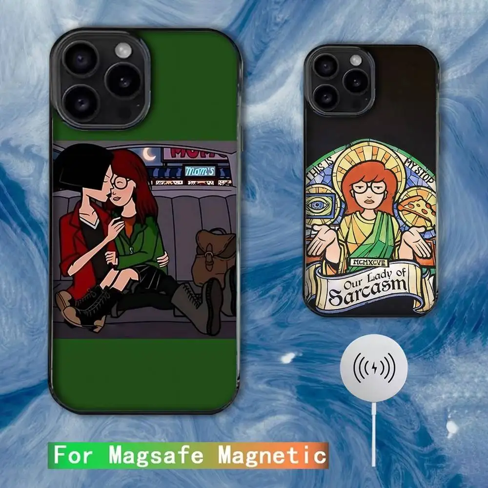 

Cartoon D-Daria Sitcom Phone Case For iPhone 16e,16,15,14,13,12,11,Plus,Pro,Max,Mini Magsafe Magnetic Wireless Charging