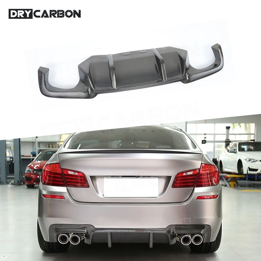 

Carbon Fiber Rear Bumper Extension For BMW 5 Series F10 M5 Sedan 2012-2017 FRP Rear Lip Diffuser Spoiler