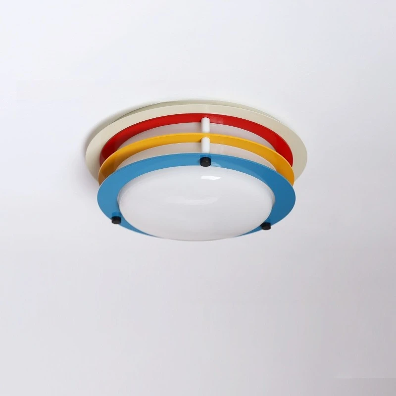 Color led ceiling light, household round simple modern Bauhaus medieval room bedroom light