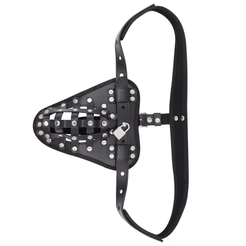 Chastity Belt Lock Device Panties Underwear Adjustable Cut Out Jockstrap Male Cock G String For Fetish Sex of Sexy Leather Men