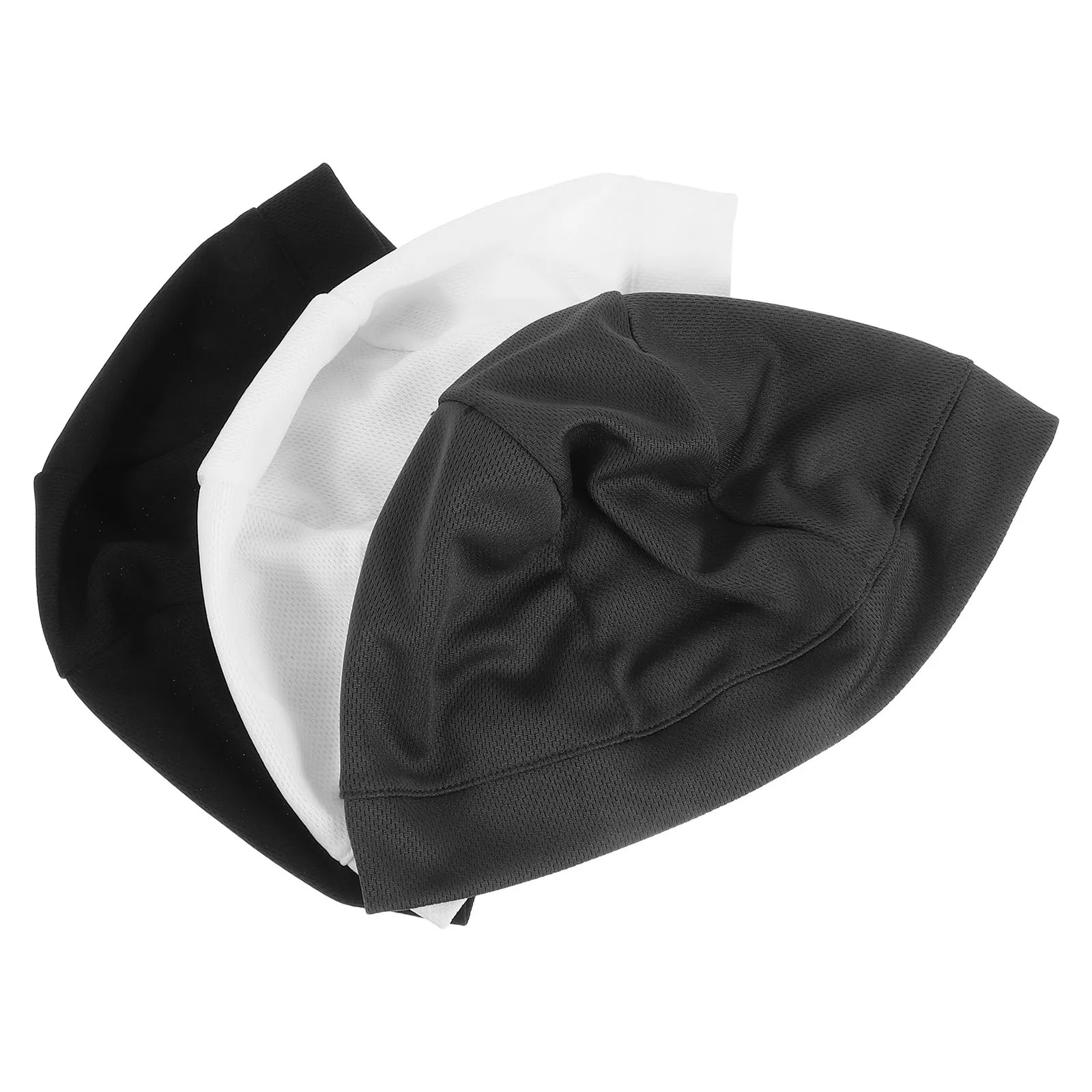 

3pcs Anti-Wind Sun Protection Head Cover Soft Stretchy Quick-Dry Cycling Liner Cap For Outdoor Sports Breathable Inner Cap