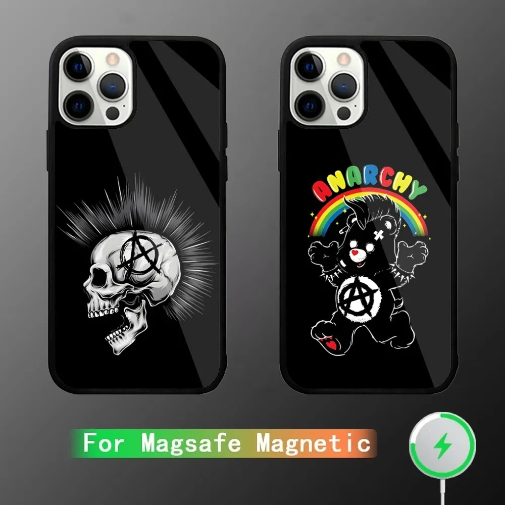 

Anarchy Symbol Anarchist Phone Case For iPhone 16,15,14,13,12,11,Plus,Pro,Max Mini Magsafe Magnetic Wireless Charging