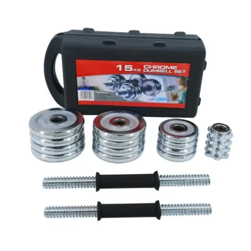 

Мужская гантель 10 кг, подарочная коробка для фитнеса, гантели с покрытием, 1 шатун, регулируемая гантель, штанга