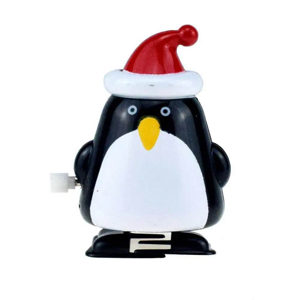 2/4/6PCS New Creative And Interesting Children's Spring Wind-up Toy Christmas Santa Claus Elk Penguin Snowman Funny Toy