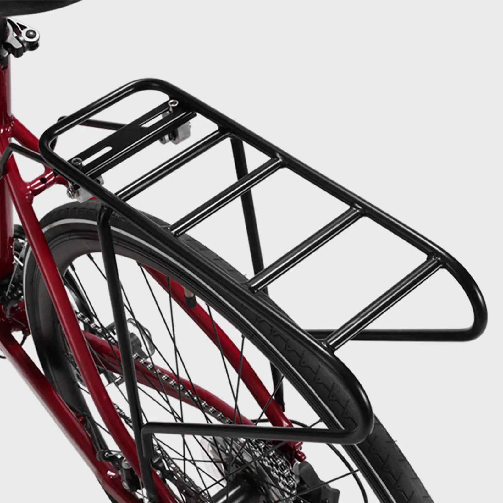 

Versatile Bike Rear Rack Expanded Steel Cargo Carrier Pannier Holder for City Commuting Road 700C