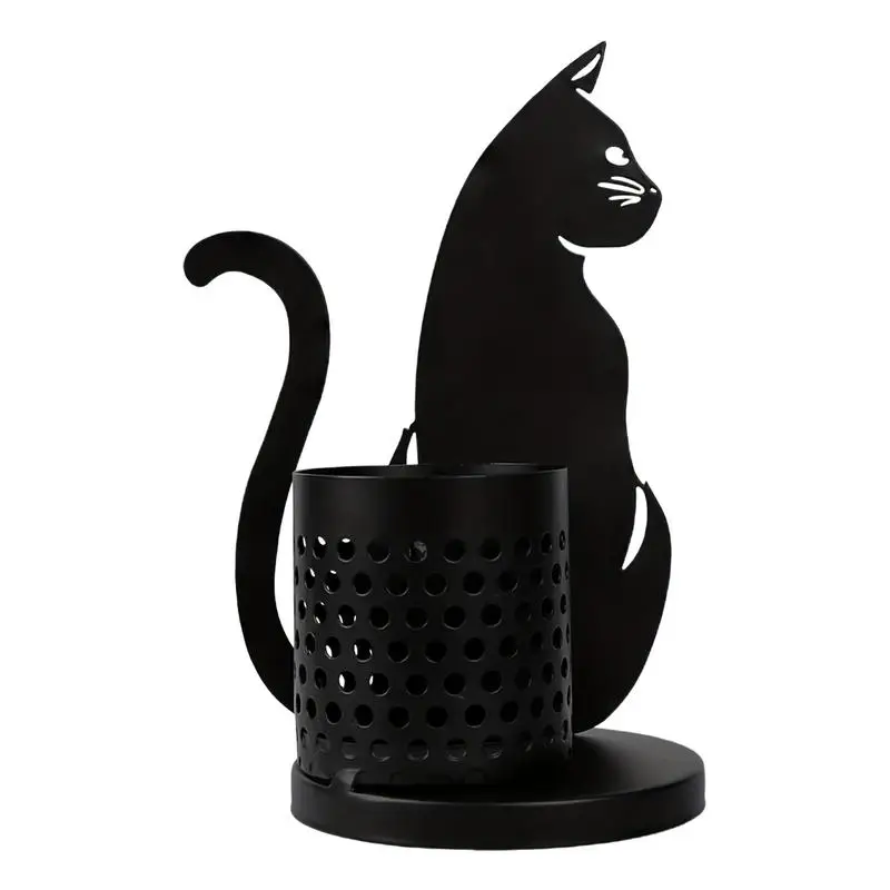 

Cat Pen Holder Organizer Cute Home Decoration Organizer Pen Cups Funny Metal Decor Pen Holder Desk Accessory For Table