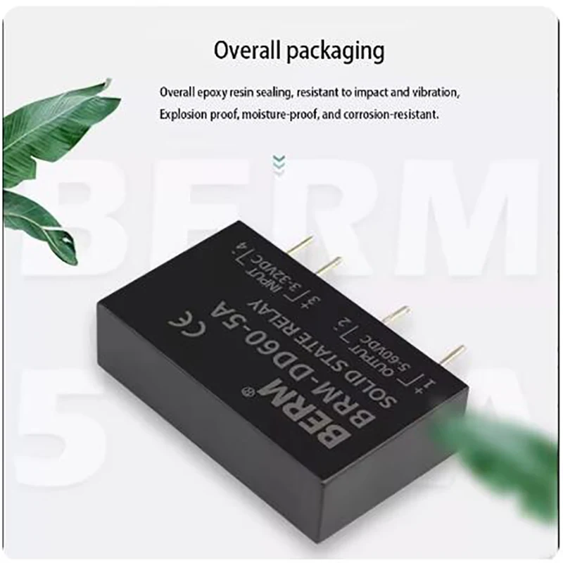 SSR solid-state relay DC-DC small pin PCB circuit board 5A DC control DC