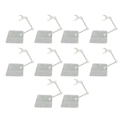 10 Sets Action Figure Stand Transparent Acrylic Anime Figure Display Stand Support Holder Base