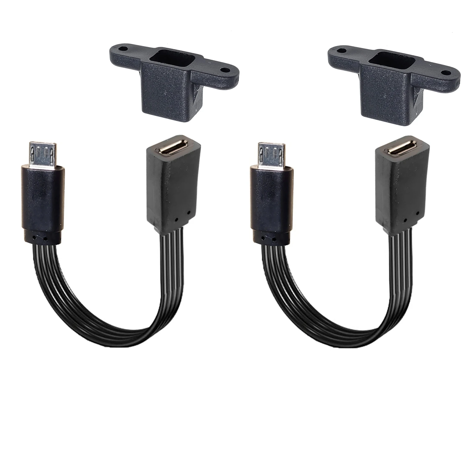 10cm-1m 4-adrige Micro-USB-Schnitts telle Android-Telefon Strom erweiterungs datenkabel Stecker und Buchse Anschluss kabel