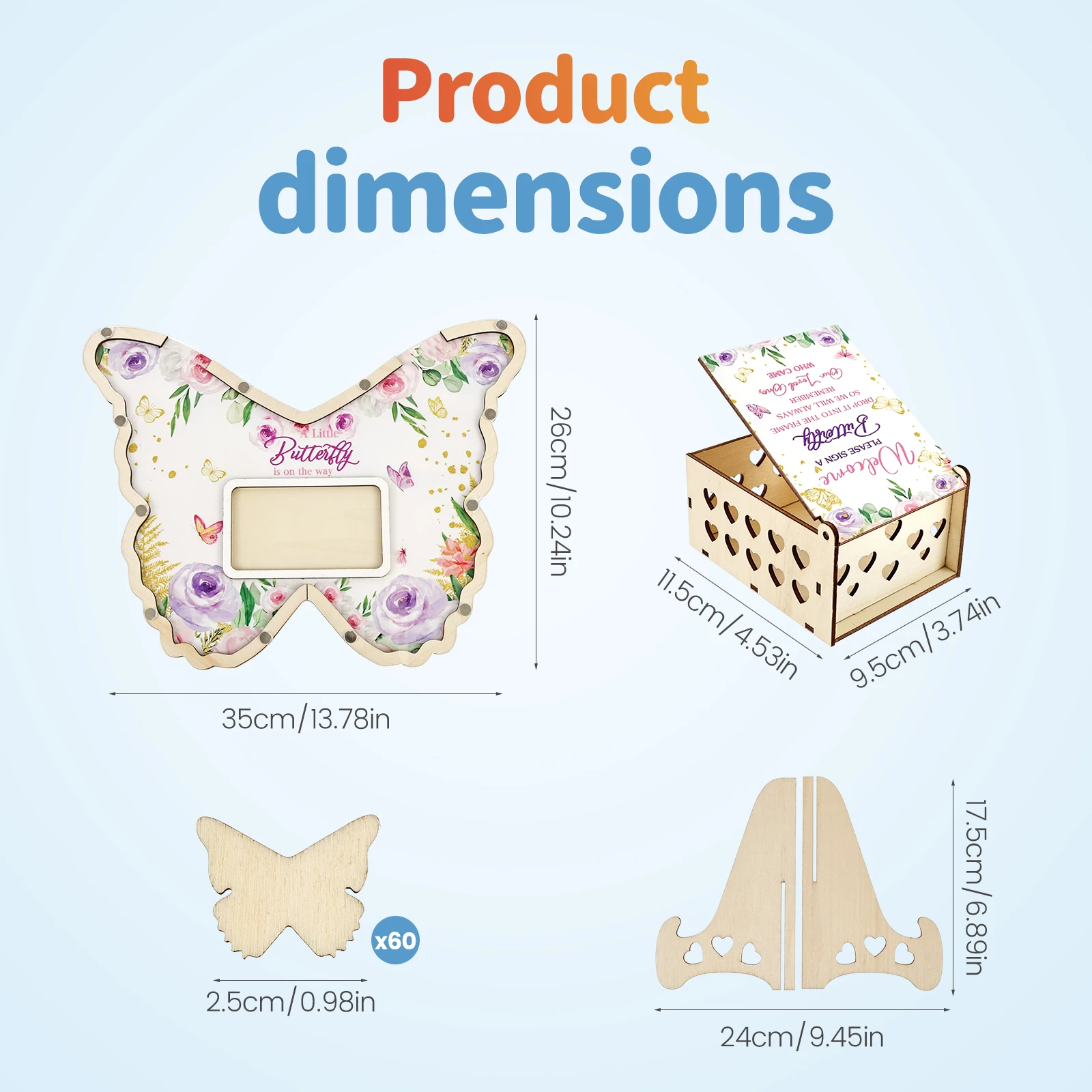 웨딩 방명록 나무 나비/옷 모양 방명록 사인 키트 베이 - Baby Clothing Kit 리뷰 및 가격