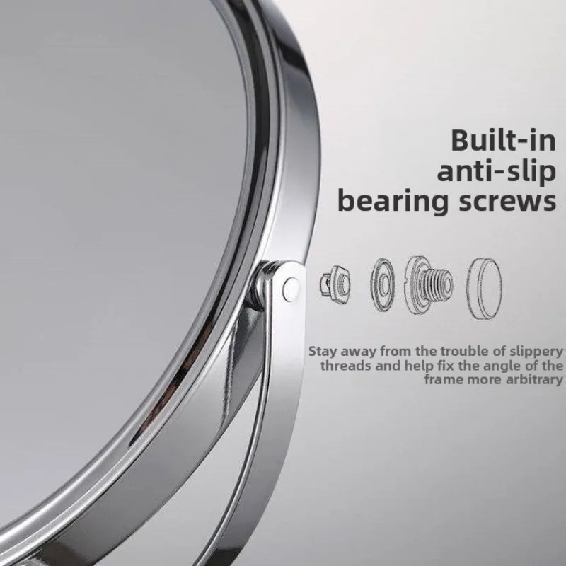 3/4/5/6 بوصة مرآة ماكياج خمر 3x مرآة ماكياج سطح المكتب الأوروبي مزدوجة الوجهين مرآة ماكياج الحد الأدنى