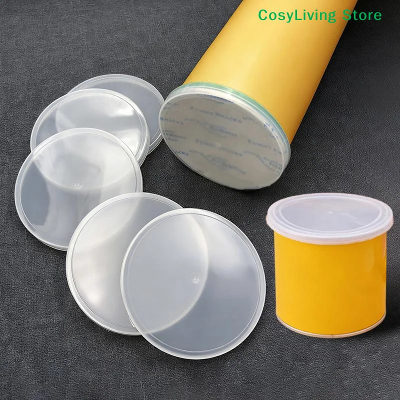 [CL]10Pcs PE Tight Seal Lids Reusable Leak Proof Various Sizes Replacement Lids Universal For Canned Goods Or Pet Dog Cat Food