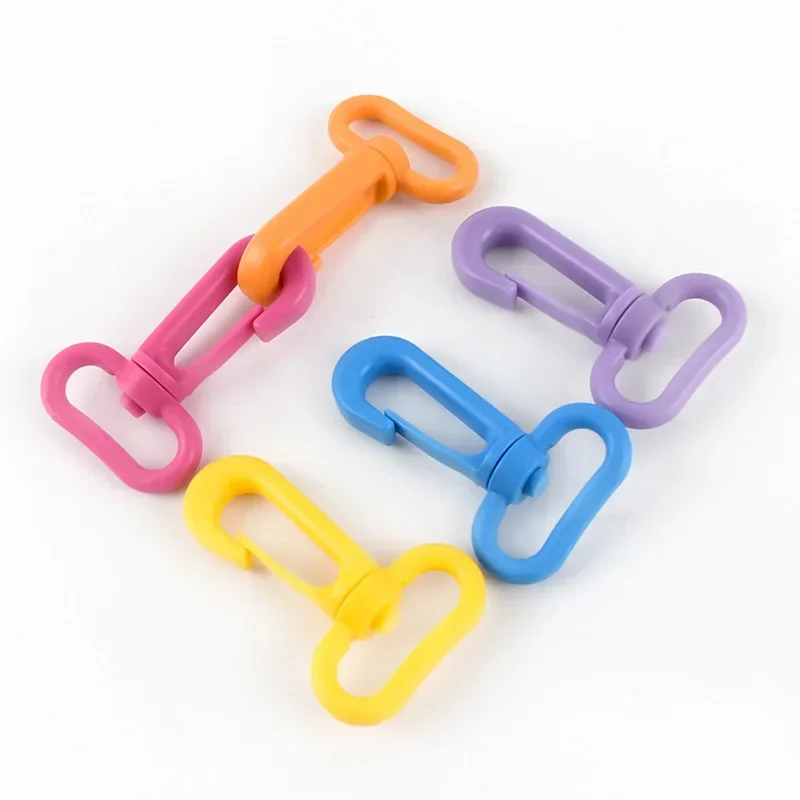 Meetee 10/30Pcs 13/20/25/31mm Plastic Buckles Rotating Dog Carbines Lobster Buckle Strap Hang Snap Clip Hook Bag Parts Accessory