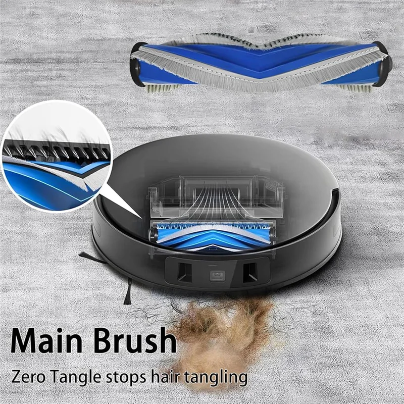 ABGH-21PCS ECOVACS DEEBOT T30S/T30S コンボロボット掃除機アクセサリーメインサイドブラシ Hepa フィルターモップ布ダストバッグ