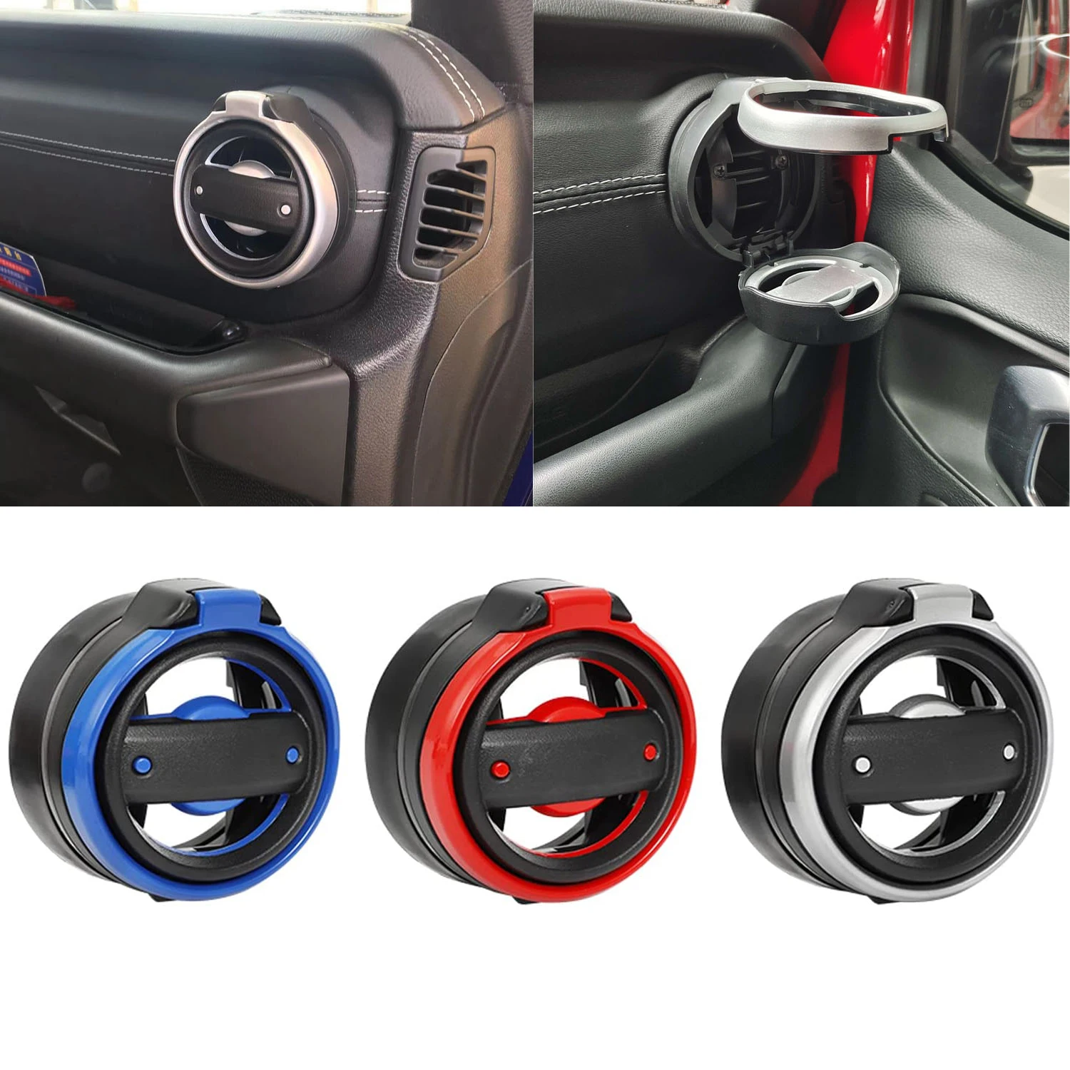 Cup Holder Car Air Vent Foldable Bottle Drink Bracket Clamp For Suzuki Jimny JB64/JB74 2018 -2022