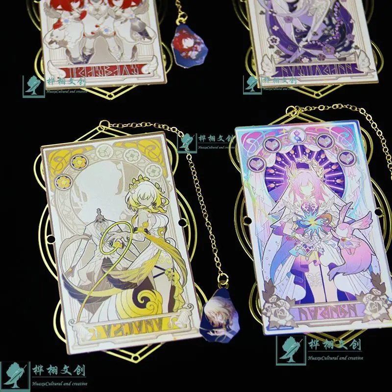 Chrysos Heir Metal Bookmark Honkai:Star Rail Eidolon Brass Hollow Space Bookmarks For Teacher\'s Day Gift Student Reading Pendant