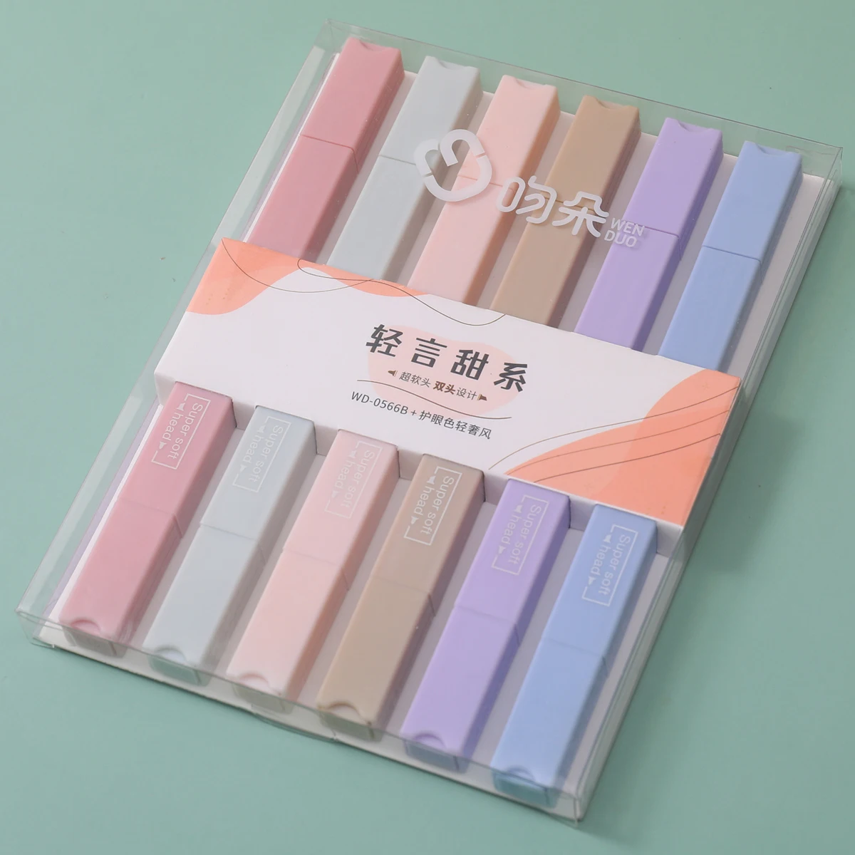 5sets Highlighters Pen Pastel Color Kawaii Stationery Student School Magic Sketch Graffiti Curved Liner Marker