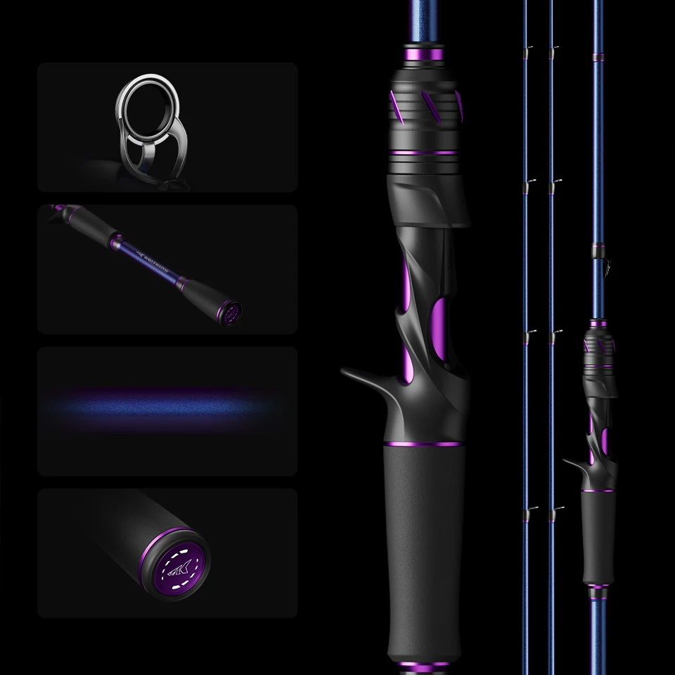 KastKing Royale Legend III Carbon Spinning Casting Fishing Rod with 2.13m2.4m Baitcasting Rod for Bass Pike Fishing